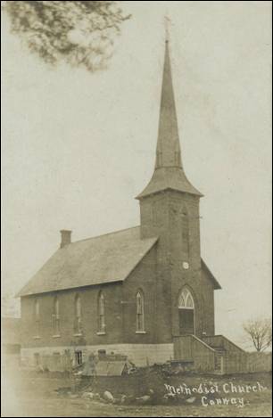 PC SouthFred Conway Methodist Church RPPC