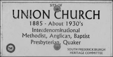 Union Church sign
