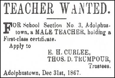 1868 Feb 20 NS Teacher Wanted SS3 Adol