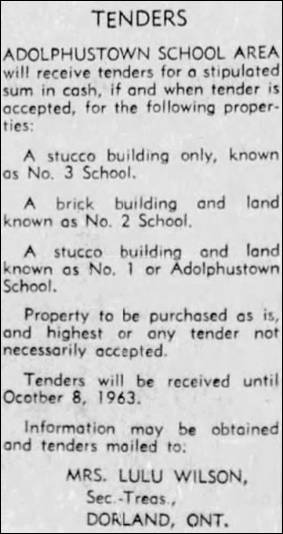 1963 Oct 4 Whig Adol School Buildings for sale