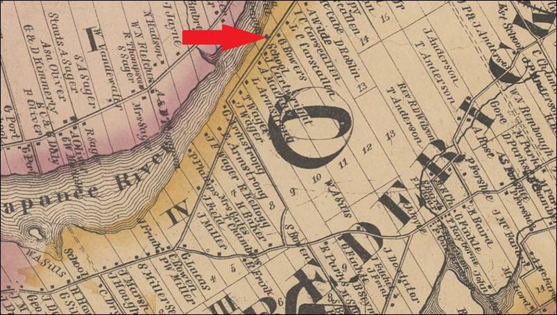 1860 Map Jubilee School