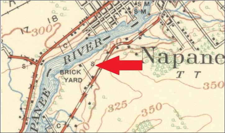1934 Map showing location of SS15 ed