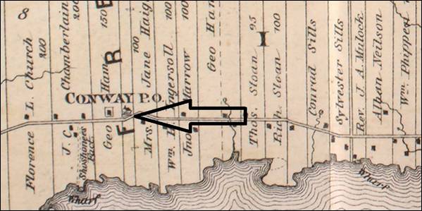 1878 Conway School Map